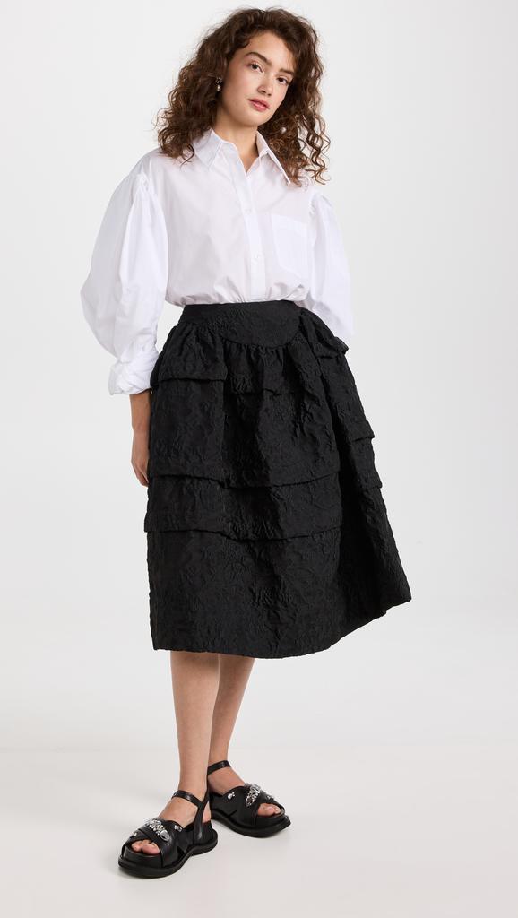 商品Simone Rocha|Simone Rocha 层褶紧身半身裙,价格¥3336,第7张图片详细描述