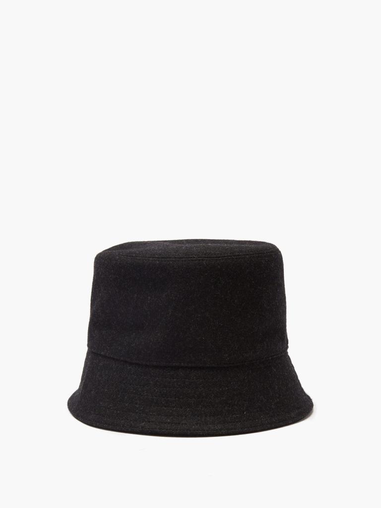 商品Prada|Triangle logo-plaque wool-felt bucket hat,价格¥2896,第5张图片详细描述