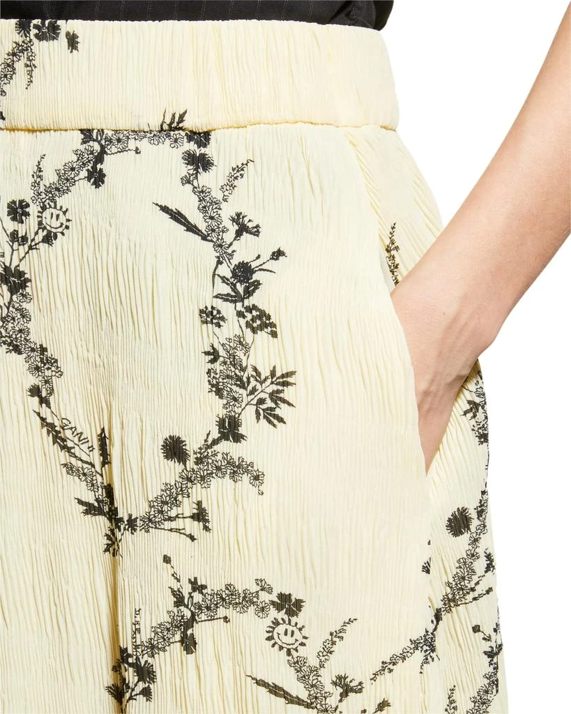 商品Ganni|Recycled Floral Pleated Midi Skirt,价格¥411,第5张图片详细描述