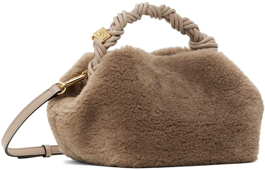商品Ganni|Taupe Fluffy Small Bou Bag,价格¥3270,第2张图片详细描述