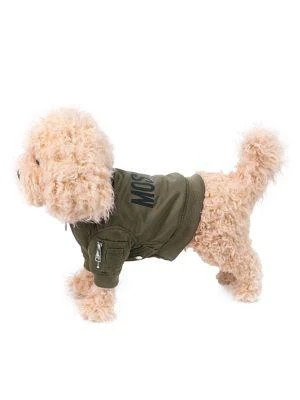 商品Moschino|Twill Logo Dog Bomber Jacket,价格¥834,第2张图片详细描述