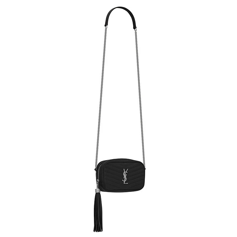 商品Yves Saint Laurent|【预售3-7天】YSL/圣罗兰 经典款LOU 粒面小牛皮绗缝迷你银扣链条单肩相机包 6125791GF021000,价格¥9699,第6张图片详细描述