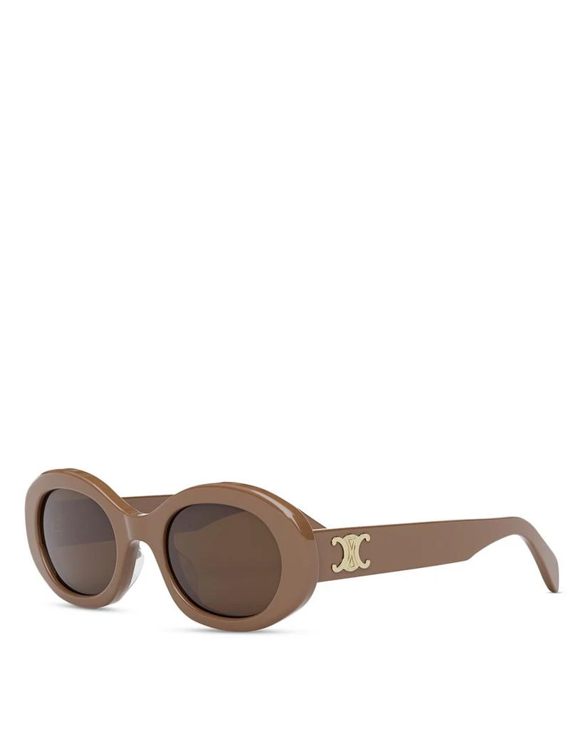 商品Celine|Triomphe Oval Sunglasses, 52mm,价格¥3912,第1张图片