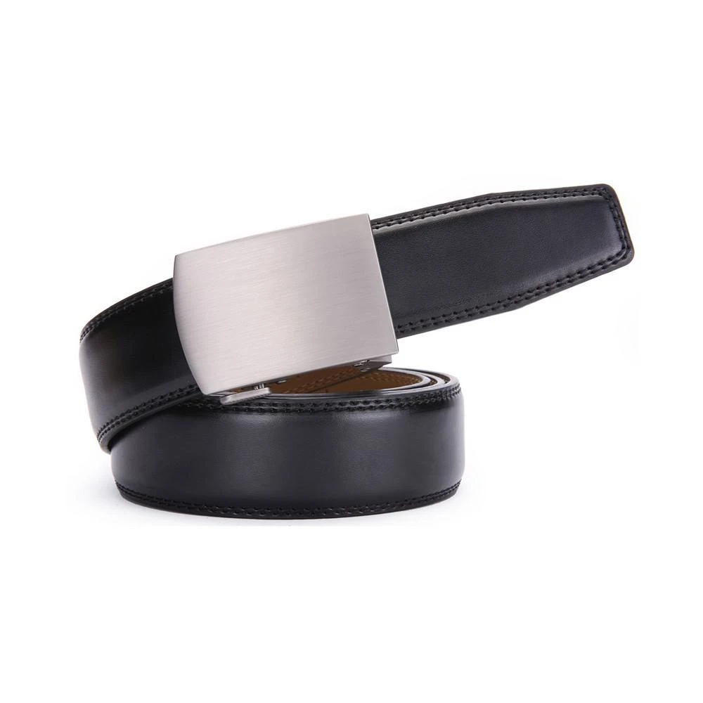 商品Mio Marino|Men's Solid Buckle Ratchet Belts,价格¥209,第4张图片详细描述