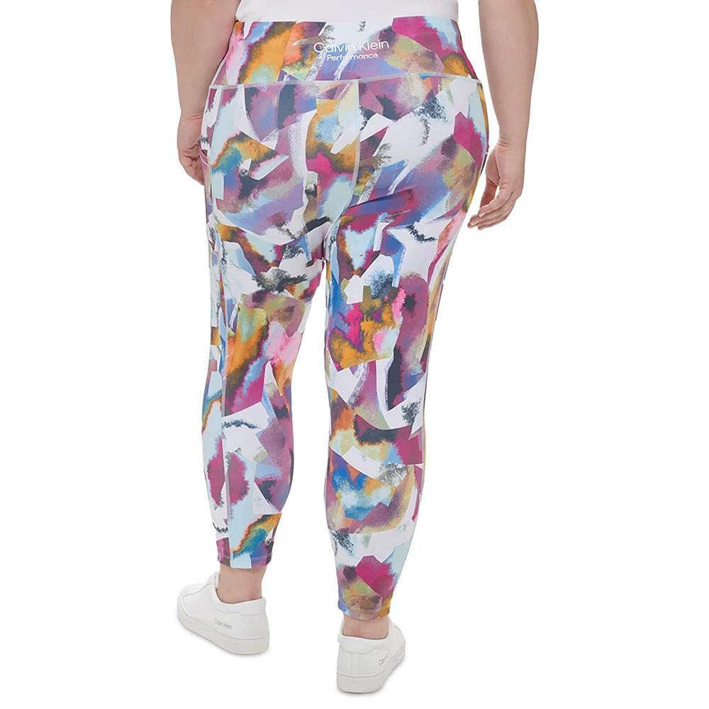 商品Calvin Klein|Plus Size Printed High-Waist 7/8 Leggings,价格¥150,第2张图片详细描述