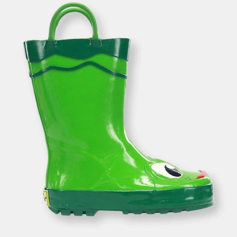 商品Western Chief|Kids Frog Rain Boots 5 TODDLER,价格¥265,第1张图片