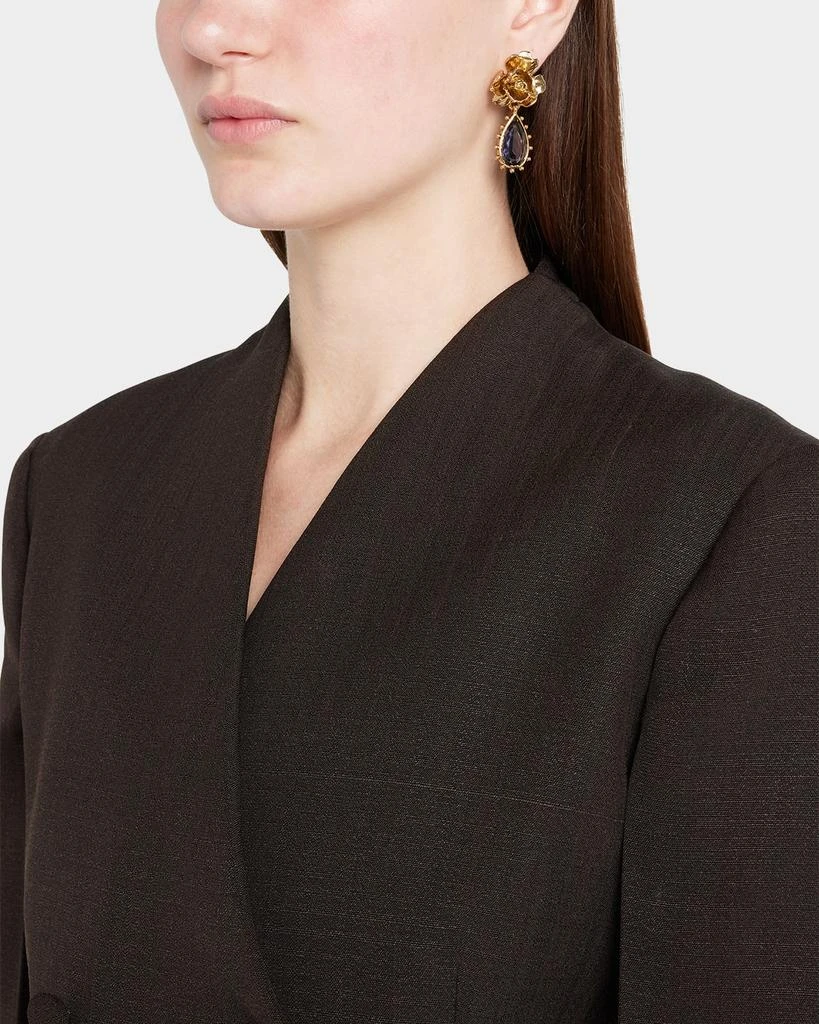 商品Oscar de la Renta|Crystal Petal Rose Earrings,价格¥2449,第2张图片详细描述