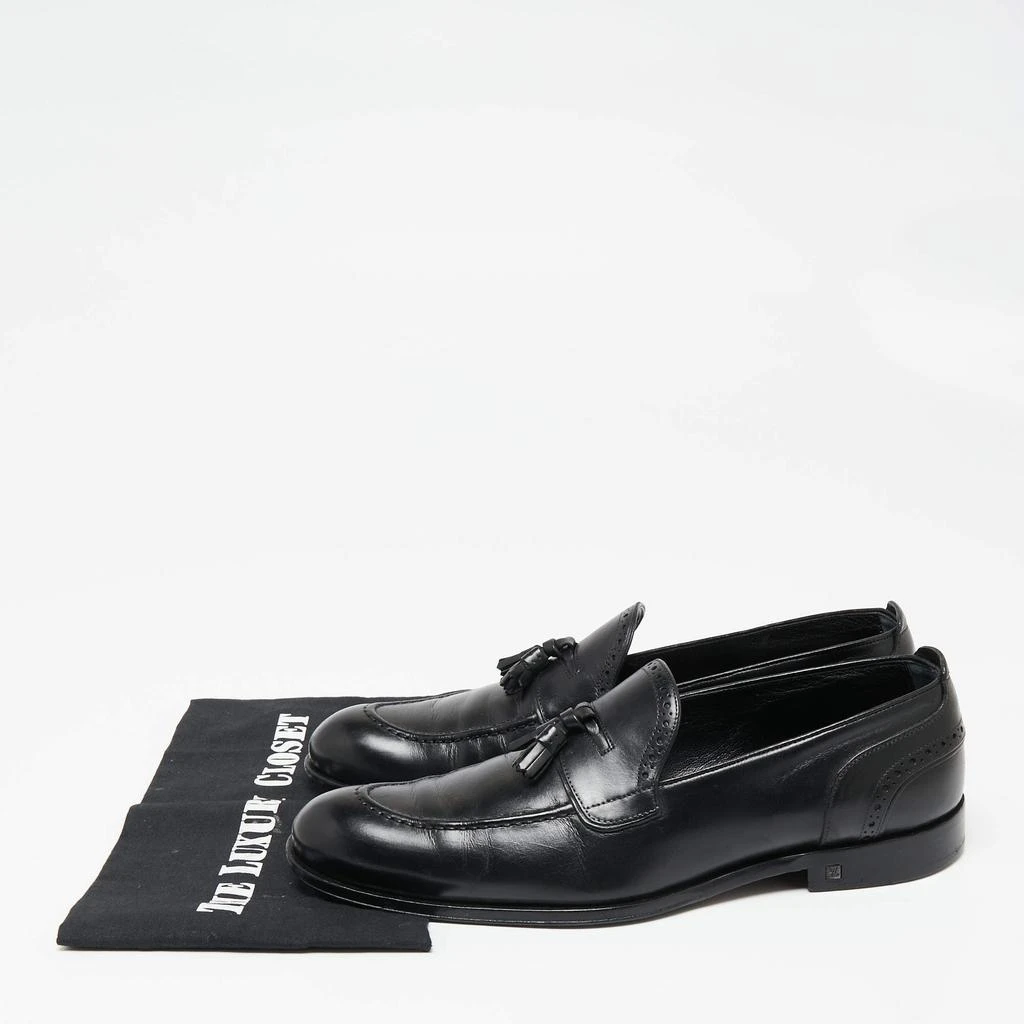 Louis Vuitton Black Leather Trading Loafers Size 42.5 商品