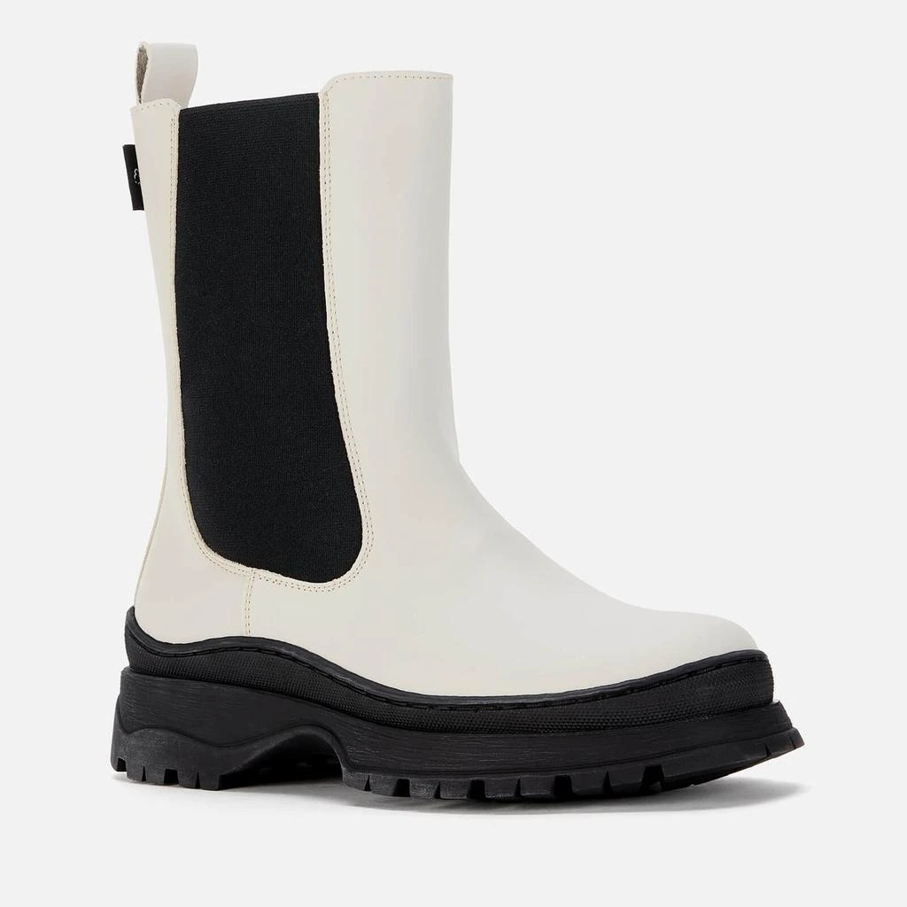 商品Ted Baker London|Ted Baker Women's Lilanna Leather Mid Calf Chelsea Boots - Cream,价格¥345,第2张图片详细描述