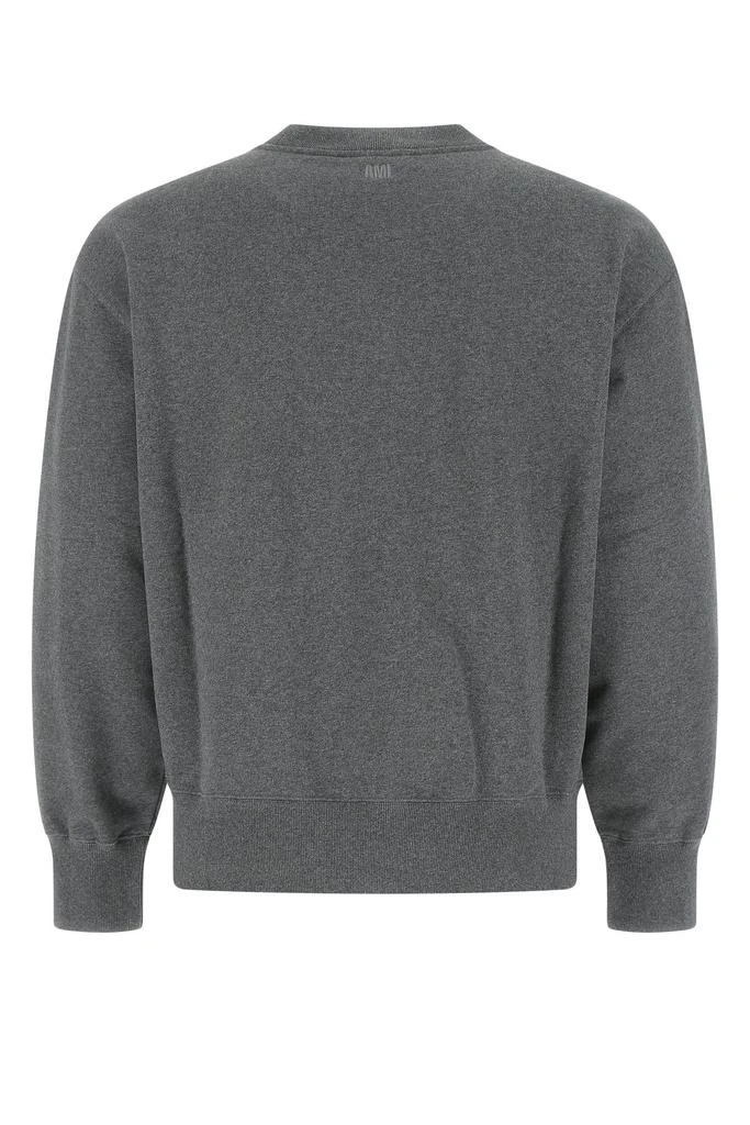 商品AMI|Melange dark grey cotton sweatshirt,价格¥1683,第1张图片