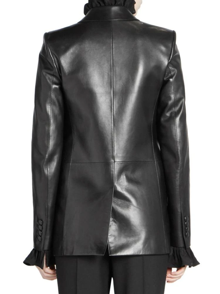 商品Yves Saint Laurent|Saint Laurent - Long Leather Blazer,价格¥13409,第2张图片详细描述