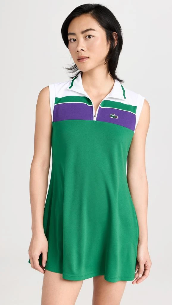 商品Lacoste|1/4 Zip Performance Tennis Dress,价格¥658,第1张图片