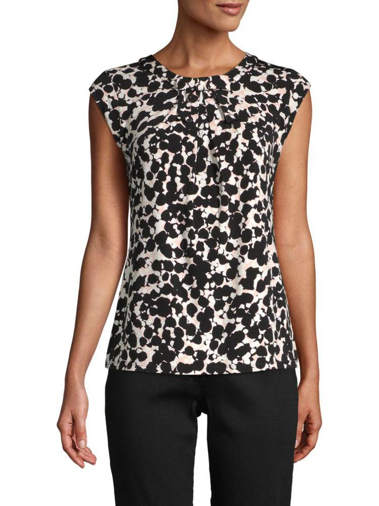 商品Karl Lagerfeld Paris|Bow Printed Blouse,价格¥338,第1张图片