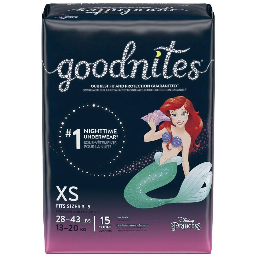 商品goodnites|Girls' Nighttime Bedwetting Underwear XS (28-43 lb.),价格¥56,第3张图片详细描述
