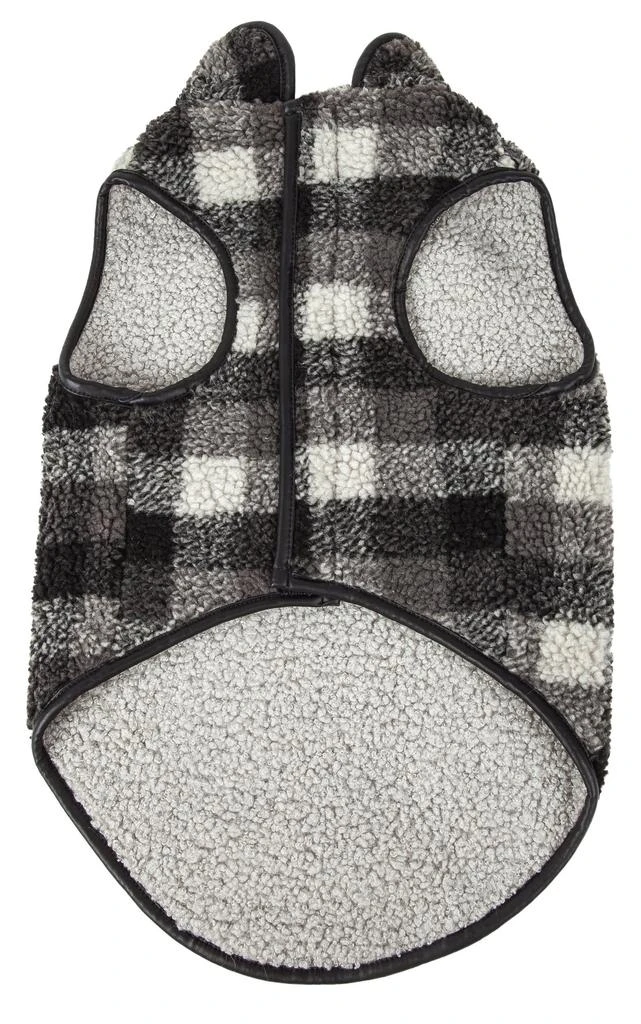 商品Pet Life|'Black Boxer' Classical Fashion Insulated Plaid Dog Coat,价格¥268,第2张图片详细描述