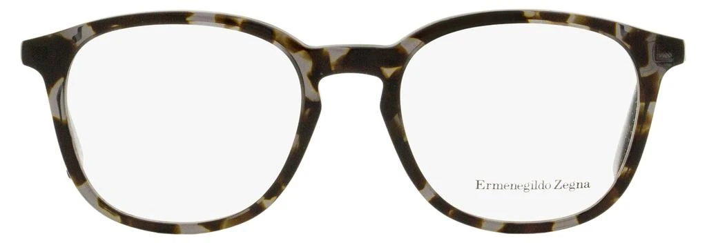 商品Zegna|Men's Square Eyeglasses EZ5140 055 Gray Havana/Ruthenium 50mm,价格¥571,第2张图片详细描述