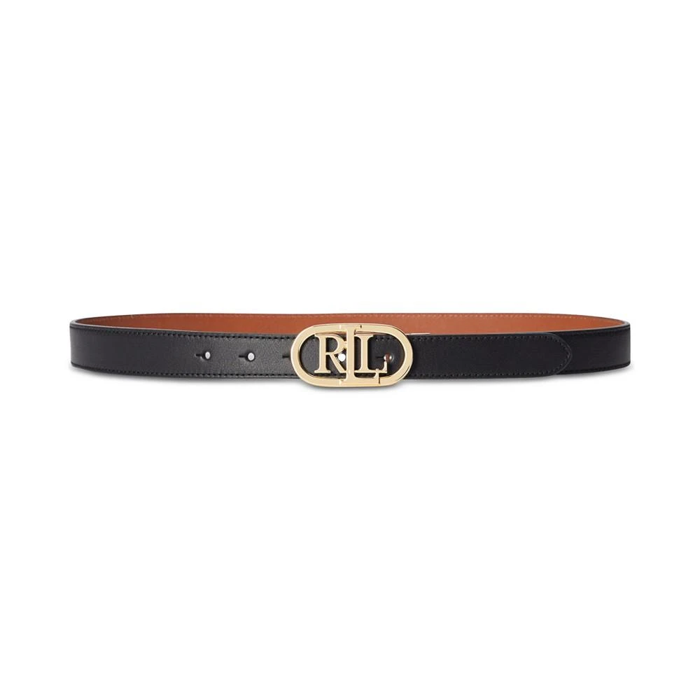 商品Ralph Lauren|Women's Logo Reversible Skinny Leather Belt,价格¥489,第3张图片详细描述