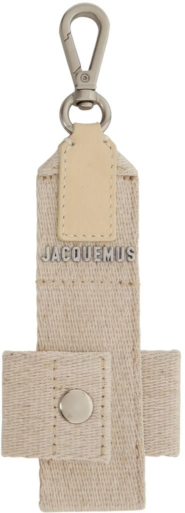 商品Jacquemus|Beige 'Le Porte Grain' AirPod Case,价格¥960,第1张图片