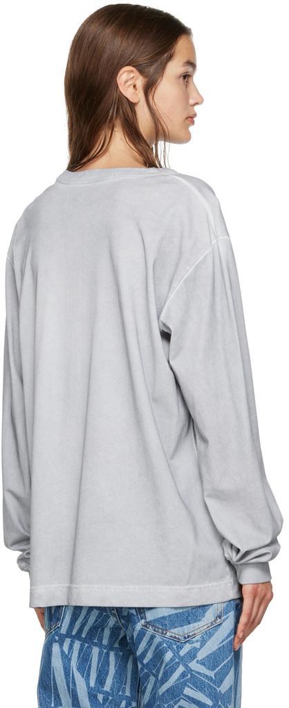 商品Alexander Wang|Gray Colorful Long Sleeve T-Shirt,价格¥985,第5张图片详细描述