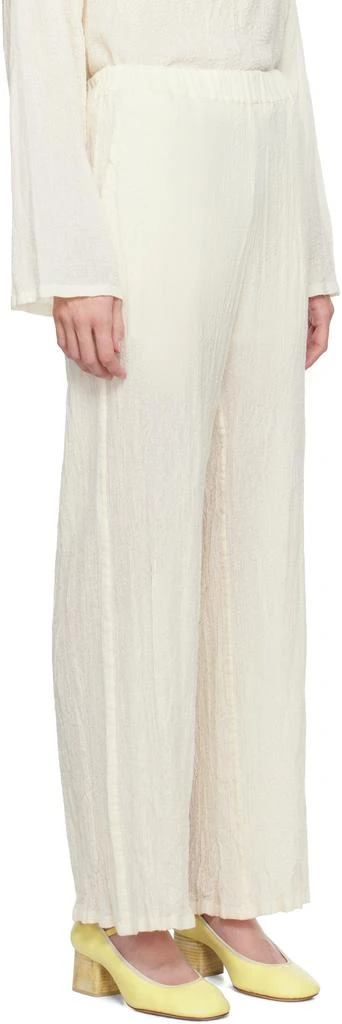 商品Issey Miyake|Off-White Karami Wool Trousers,价格¥5534,第2张图片详细描述