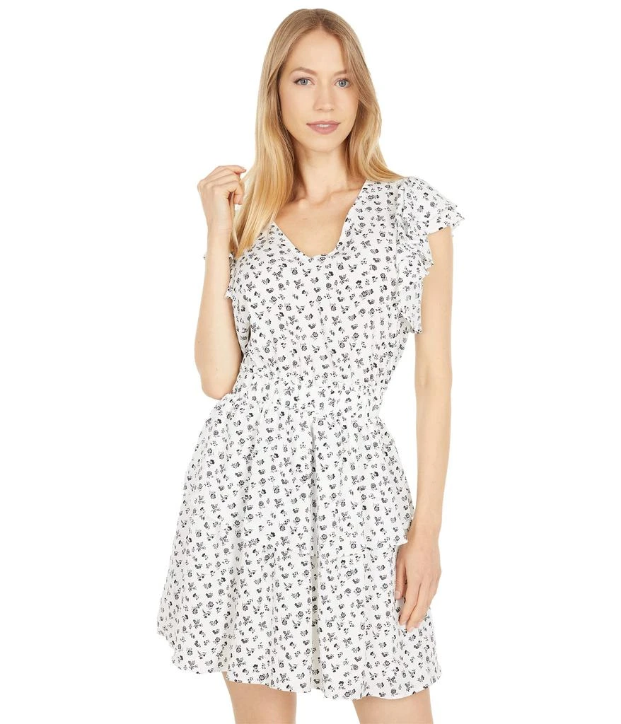 商品1. State|V-Neck Smocked Ruffle Dress,价格¥396,第1张图片