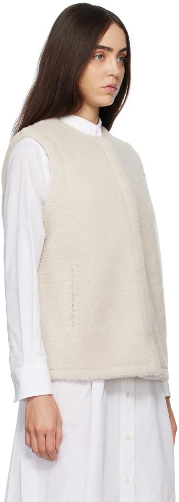 商品Yves Salomon|Off-White Shearling Vest,价格¥4162,第2张图片详细描述