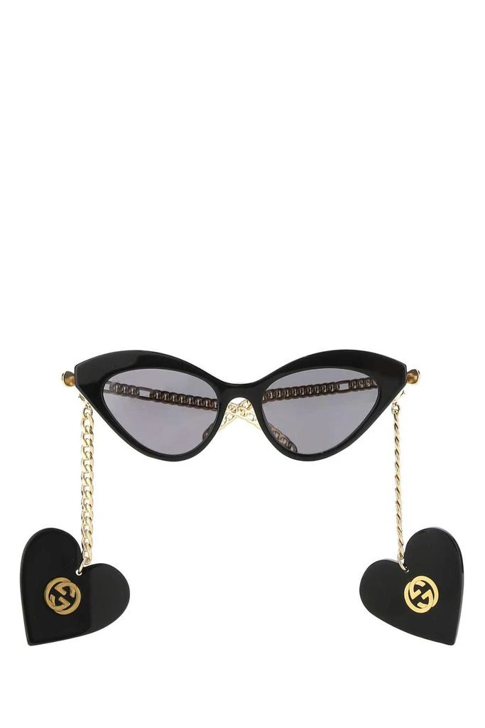 商品Gucci|Gucci Eyewear Cat-Eye Frame Pendant Detail Sunglasses,价格¥3868,第1张图片