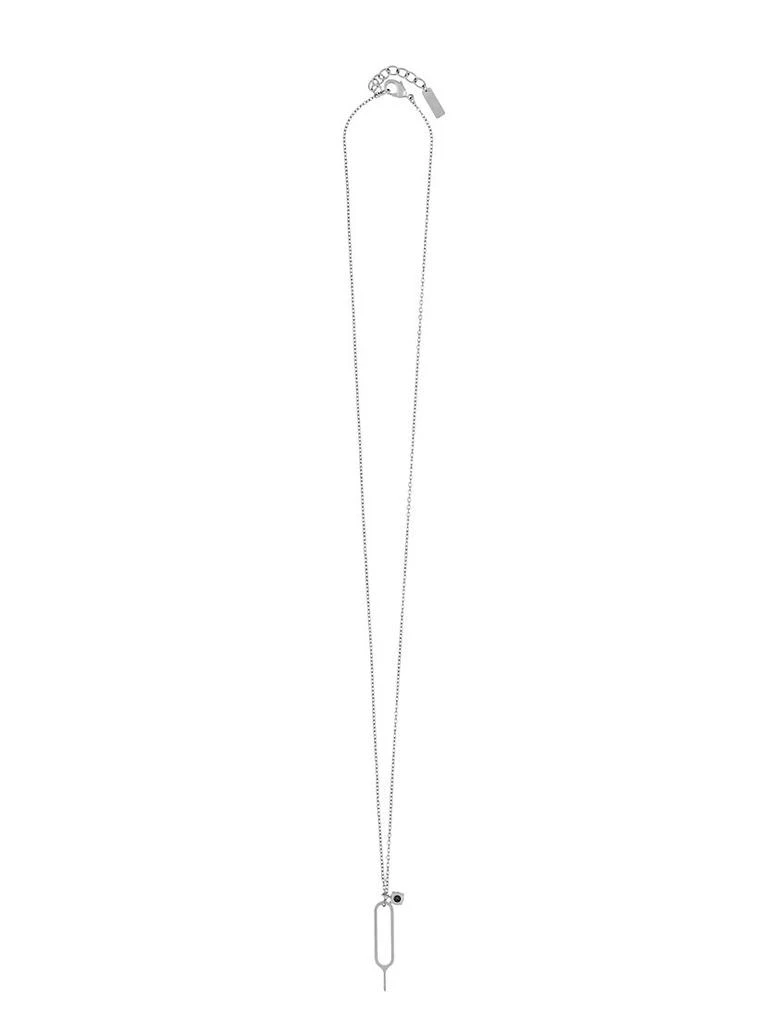 商品Yves Saint Laurent|Sim Key and Rhinestone Charm Necklace in Metal,价格¥4082,第2张图片详细描述