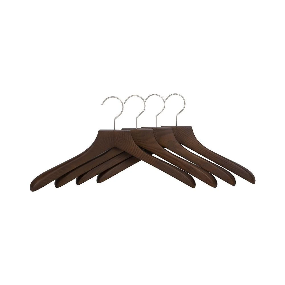 商品East Bank Designs|Hardwood Coat Hanger, Set of 4,价格¥514,第1张图片