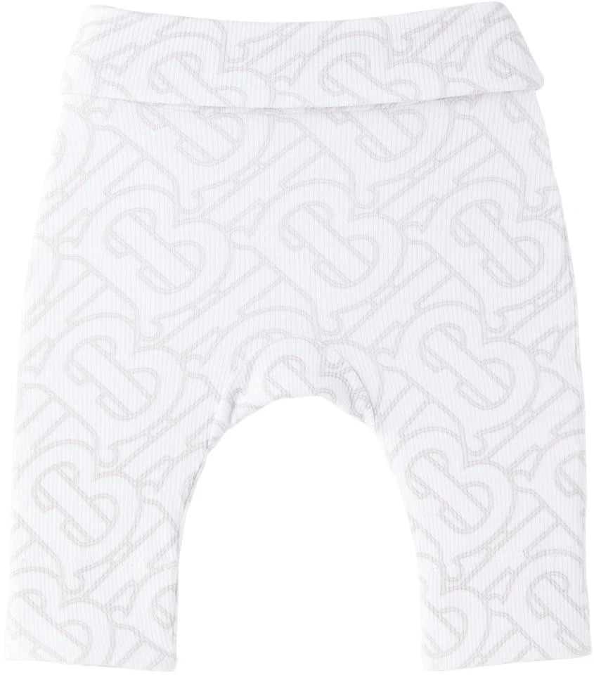 商品Burberry|三件装白色 Monogram 婴儿套装,价格¥1516,第4张图片详细描述