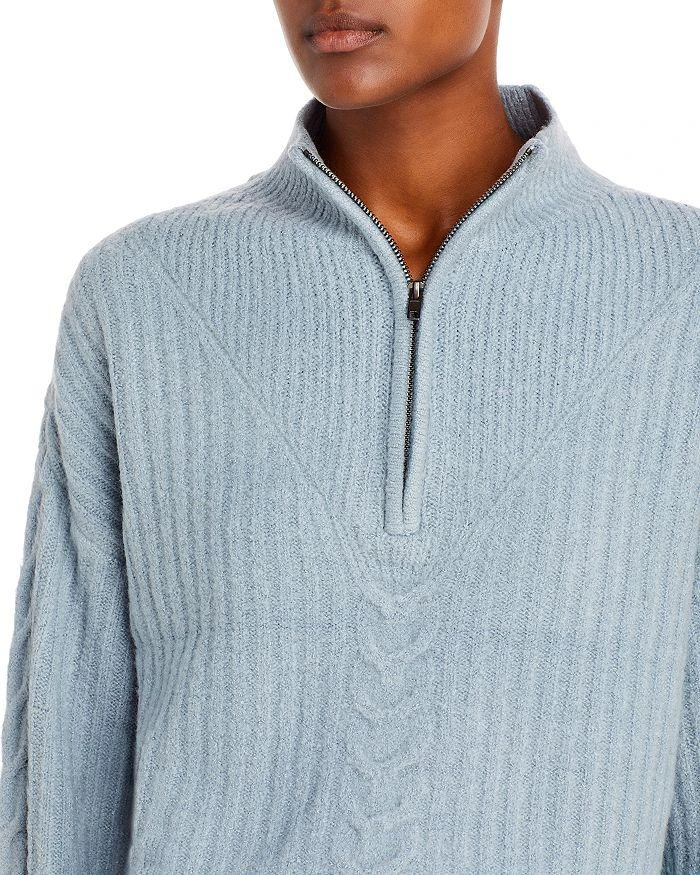 商品AQUA|Quarter Zip Knit Sweater - 100% Exclusive ,价格¥331,第5张图片详细描述