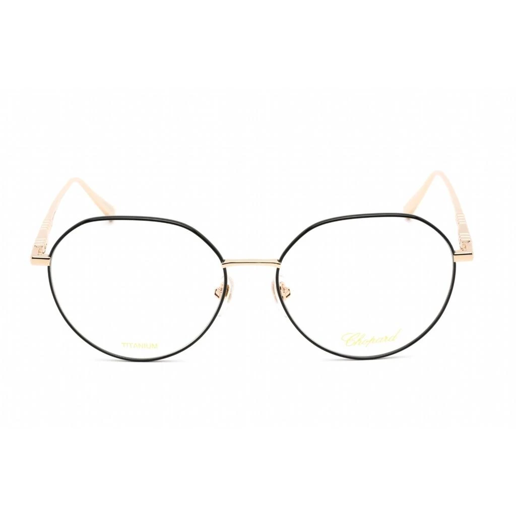 商品Chopard|Chopard Women's Eyeglasses - Shiny Rose Gold/Black Metal Round Frame | VCHF71M 0301,价格¥1429,第2张图片详细描述