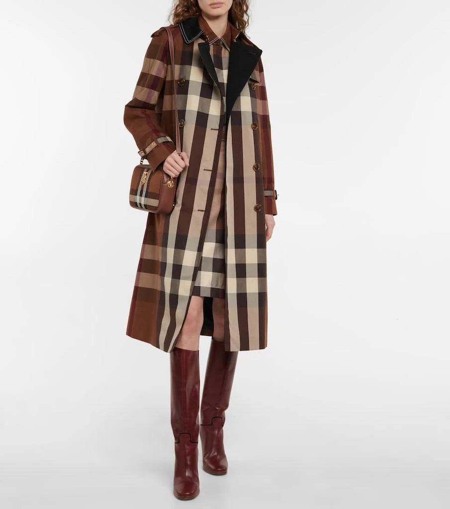 商品Burberry|Checked棉质风衣,价格¥27468,第2张图片详细描述