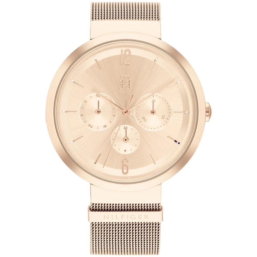 商品Tommy Hilfiger|Women's Carnation Gold-tone Mesh Bracelet Watch 40mm,价格¥1026,第1张图片