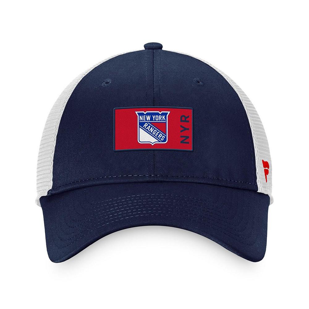 Men's Branded Blue New York Rangers Authentic Pro Rink Trucker Snapback Hat商品第4张图片规格展示