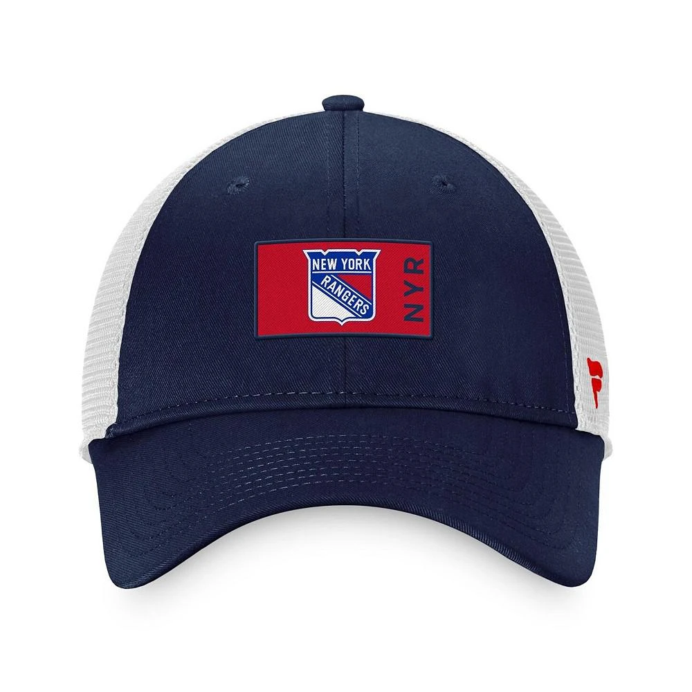 商品Fanatics|Men's Branded Blue New York Rangers Authentic Pro Rink Trucker Snapback Hat,价格¥190,第4张图片详细描述