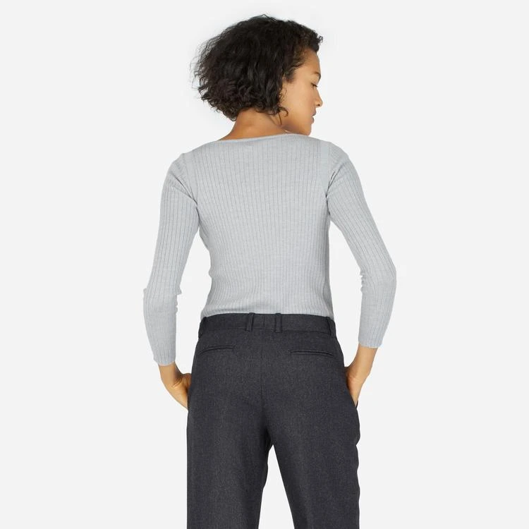 商品Everlane|The Luxe Wool Ribbed Boatneck,价格¥442,第3张图片详细描述