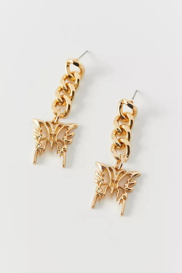 商品Urban Outfitters|Statement Butterfly Chain Earring,价格¥78,第3张图片详细描述