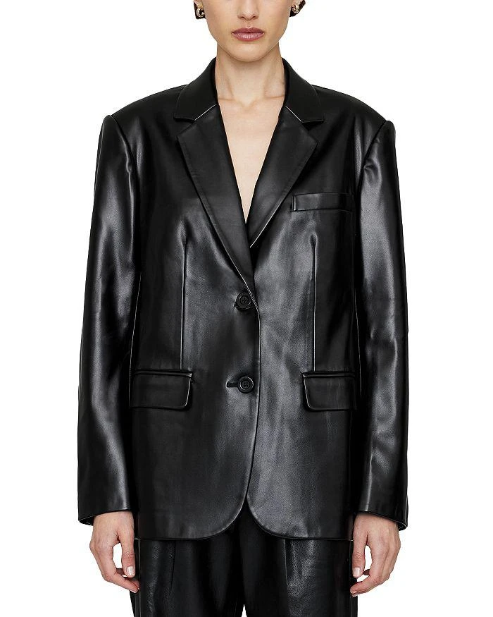 商品ANINE BING|Classic Leather Blazer,价格¥2243,第1张图片