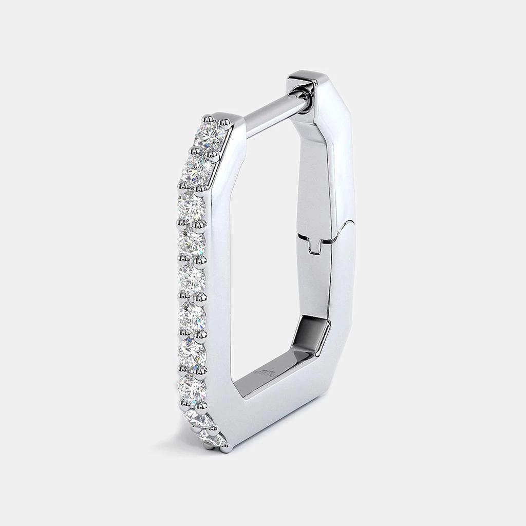 商品Place Vendome|Place Vendome Earring Hoops Vendome VI S ICONE White Gold 0.16 Carat,价格¥5329,第1张图片