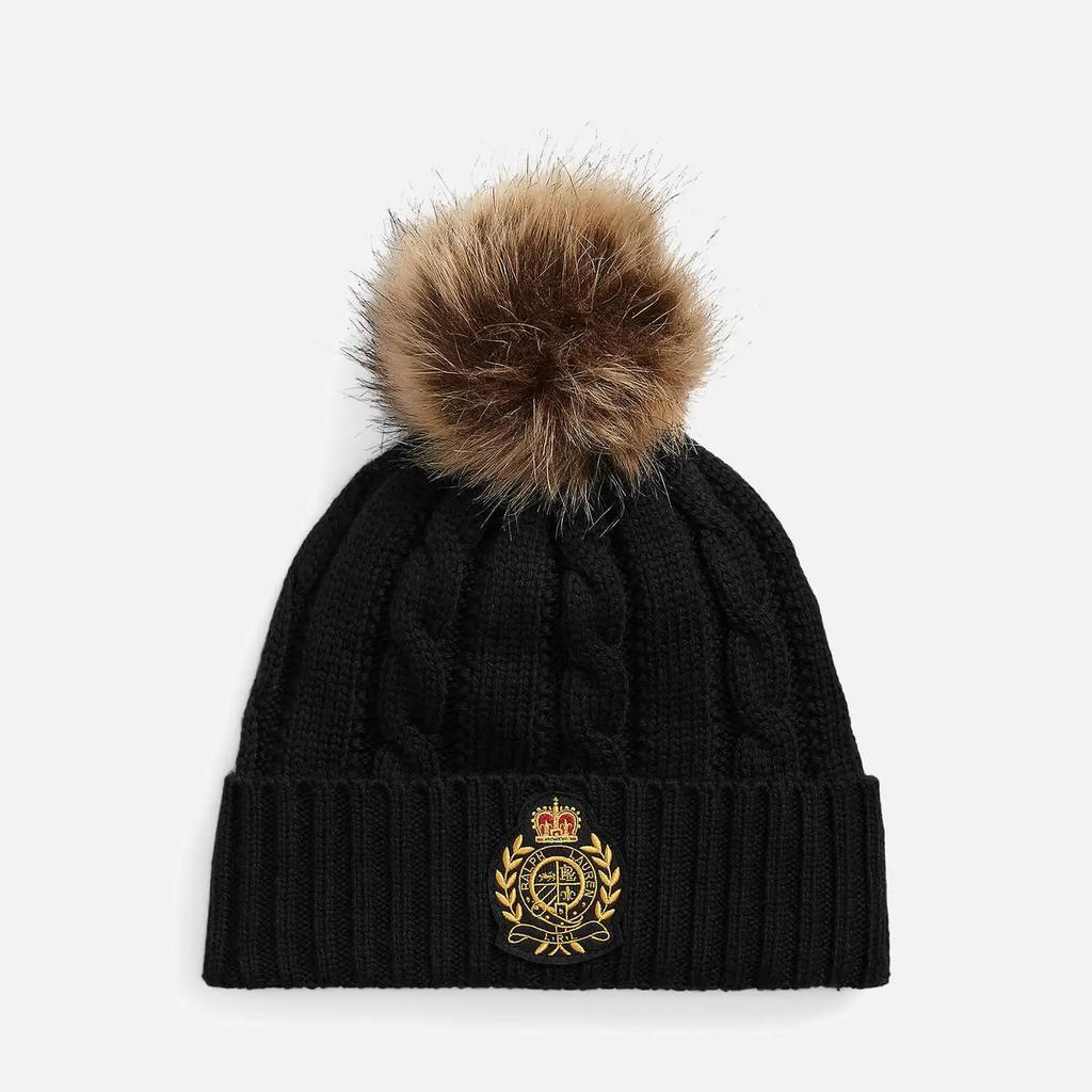 商品Ralph Lauren|Lauren Ralph Lauren Pom-Pom Rib-Knitted Beanie,价格¥692,第1张图片