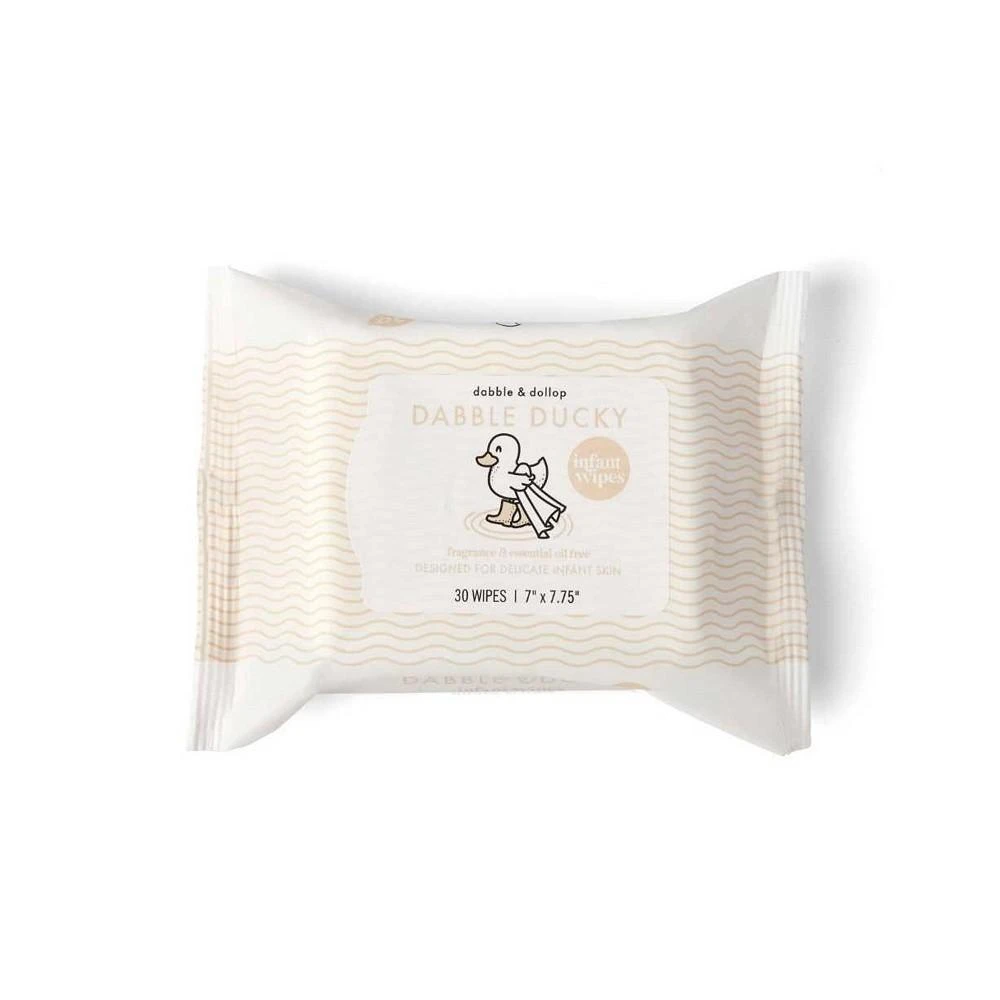 商品Dabble & Dollop|Dabble Ducky Face & Neck Wipes,价格¥91,第1张图片