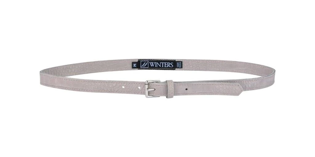 商品Jj Winters|Abby Croco Belt in Stone Hornback,价格¥482,第1张图片