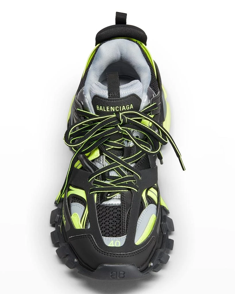 商品Balenciaga|Men's Track Faux Leather-Mesh Trainer Sneakers,价格¥8039,第5张图片详细描述