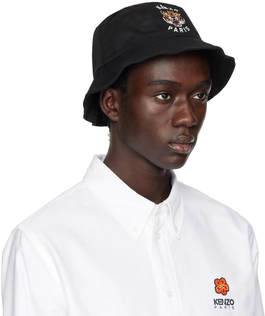 商品Kenzo|Black Kenzo Paris Reversible Bucket Hat,价格¥912,第2张图片详细描述