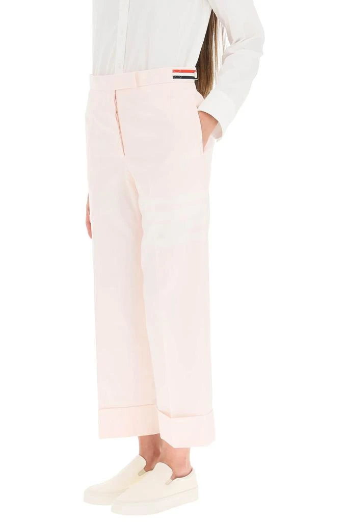 商品Thom Browne|Thom browne 4-bar cotton twill pants,价格¥4960,第4张图片详细描述