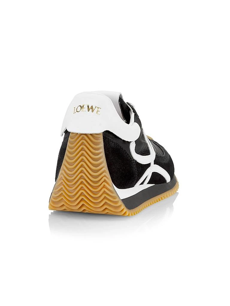 商品Loewe|Women's Flow Runner Mix Leather Sneakers,价格¥5914,第3张图片详细描述