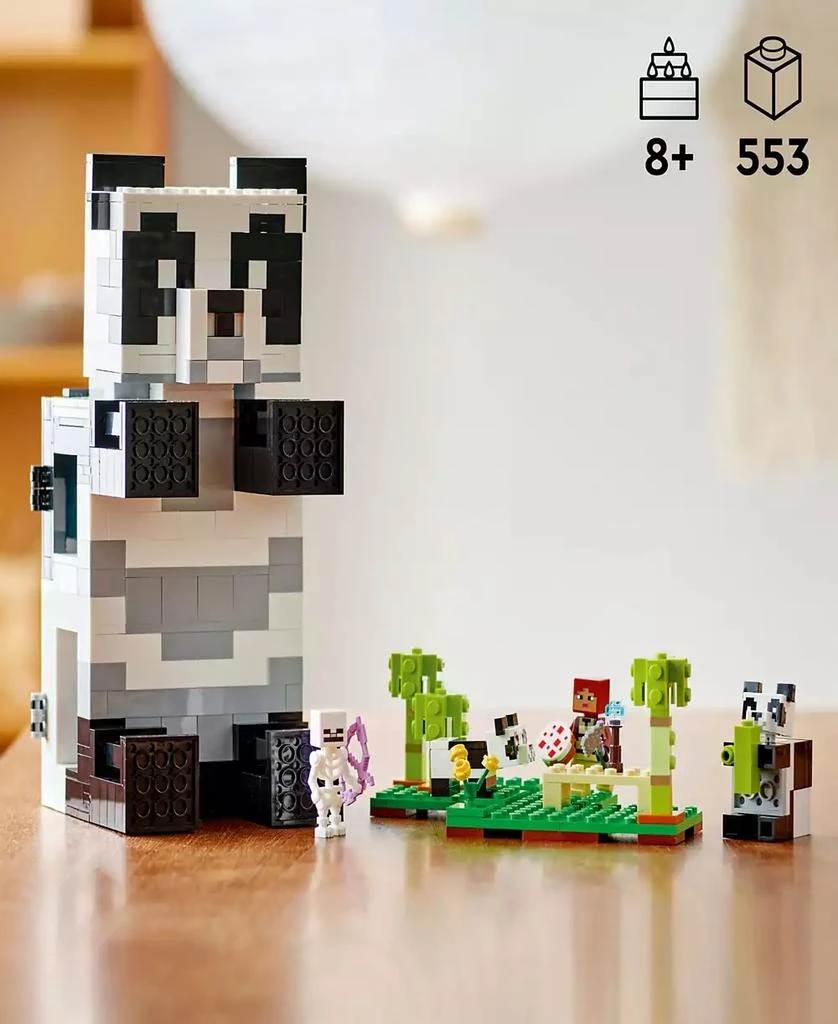 商品LEGO|Minecraft The Panda Haven 21245 Toy Building Set with Jungle Explorer, Panda, Baby Panda and Skeleton Figures,价格¥373,第2张图片详细描述