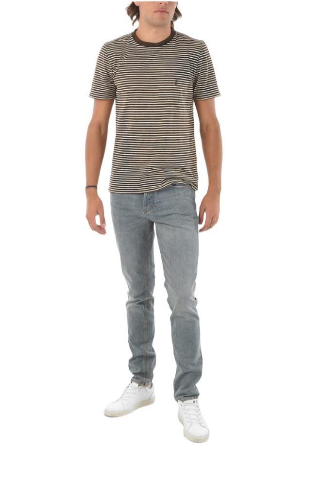 商品Yves Saint Laurent|Saint L AU Rent Men's  Brown Other Materials T Shirt,价格¥2454,第6张图片详细描述