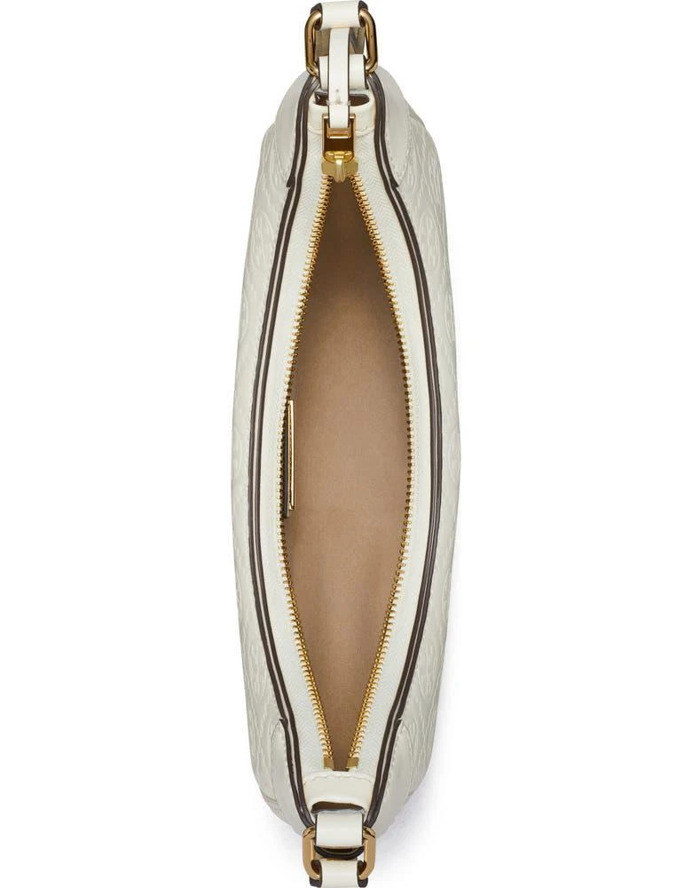 商品Tory Burch|T-Monogram Embossed Crescent Shoulder Bag,价格¥2687,第4张图片详细描述